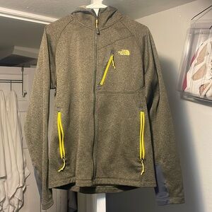 North face jacket military green size medium